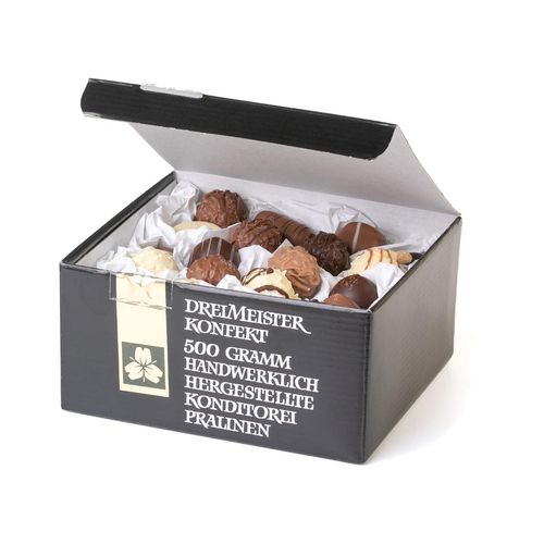 Asst de truffes et de pralinés, boîte de 500 g