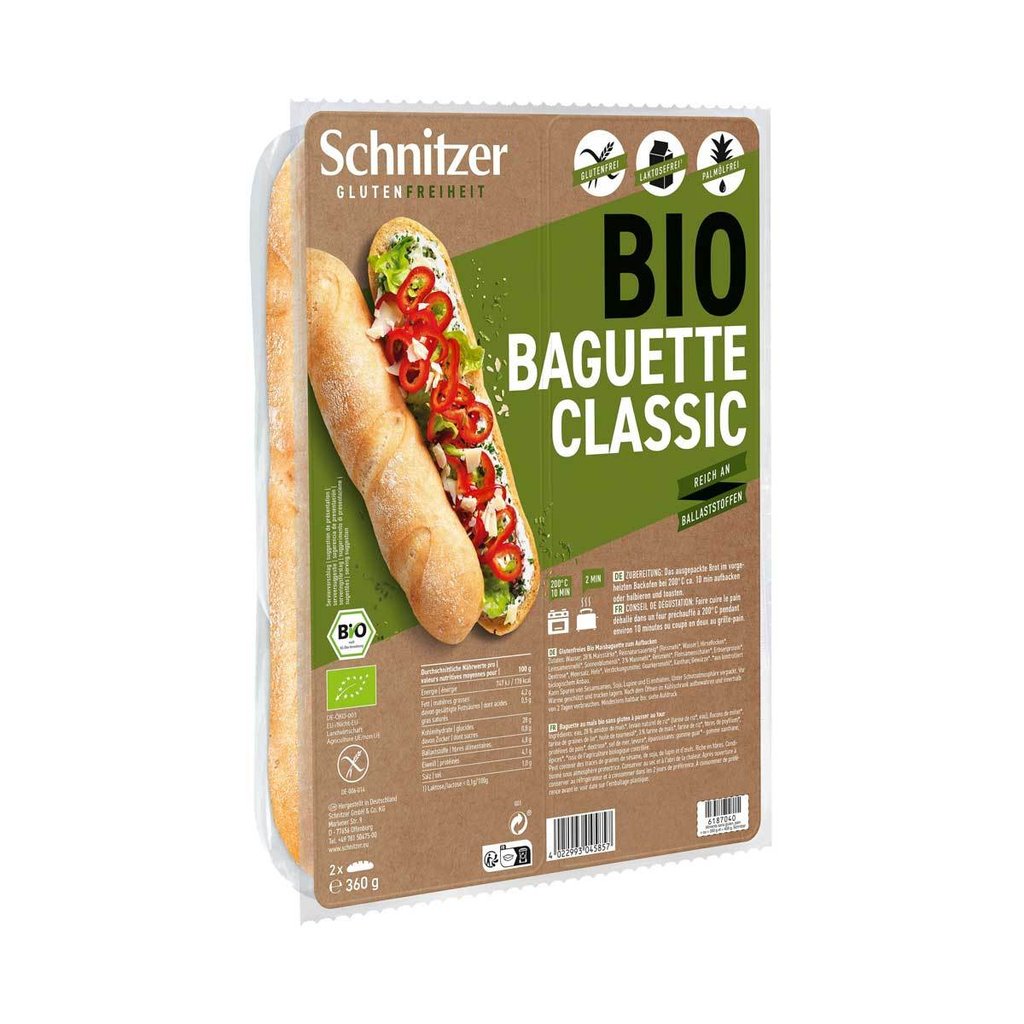 Schnitzer Baguette Bio** classique, sans gluten