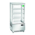 Mini vitrine réfrigérée Bartscher inox, 78 L