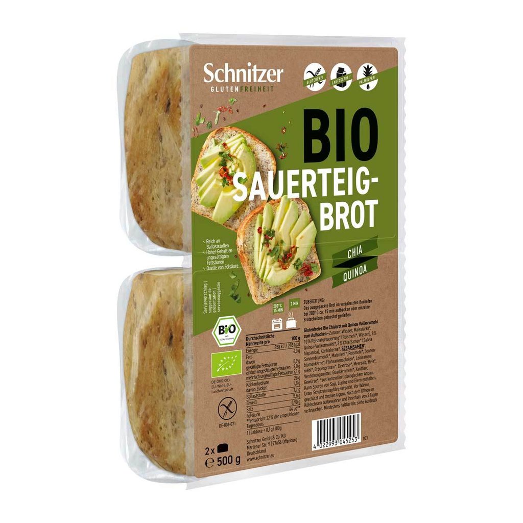Schnitzer Pain Bio** Chia + Quinoa, sans gluten