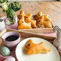 Lapin brioché, cuit