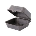 Boîte burgers réutilisable, 16 x 15 x 10 cm, gris