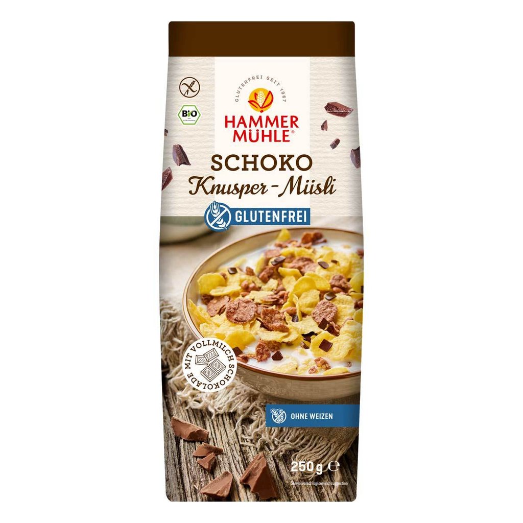Muesli Bio au chocolat Hammermühle , sans gluten