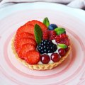 Tartelette striée sablée Pidy,Ø 9 cm,sucrée,végane - 1