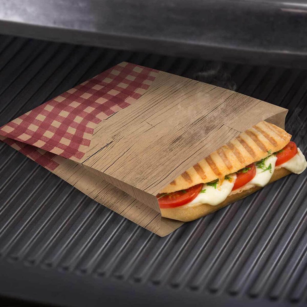 Sachet Panini Hestogo "carré",résist. à la chaleur