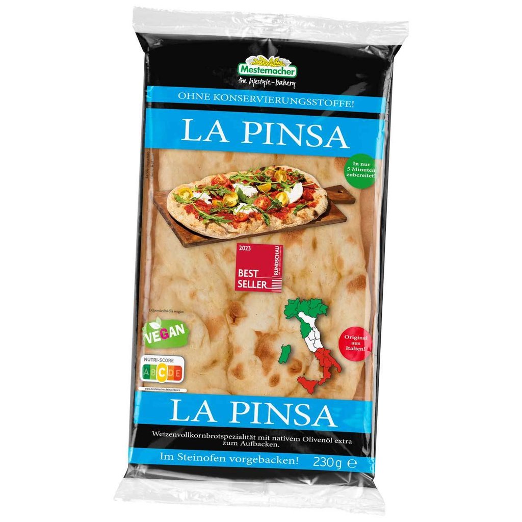Pinsa au blé complet, Mestemacher
