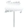 Cake topper "Happy Birthday" taille 2, miroir