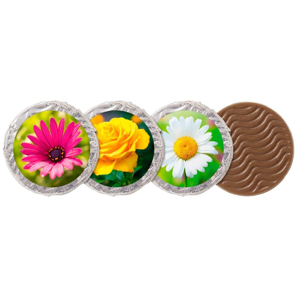 Piécettes en chocolat "Fleur"