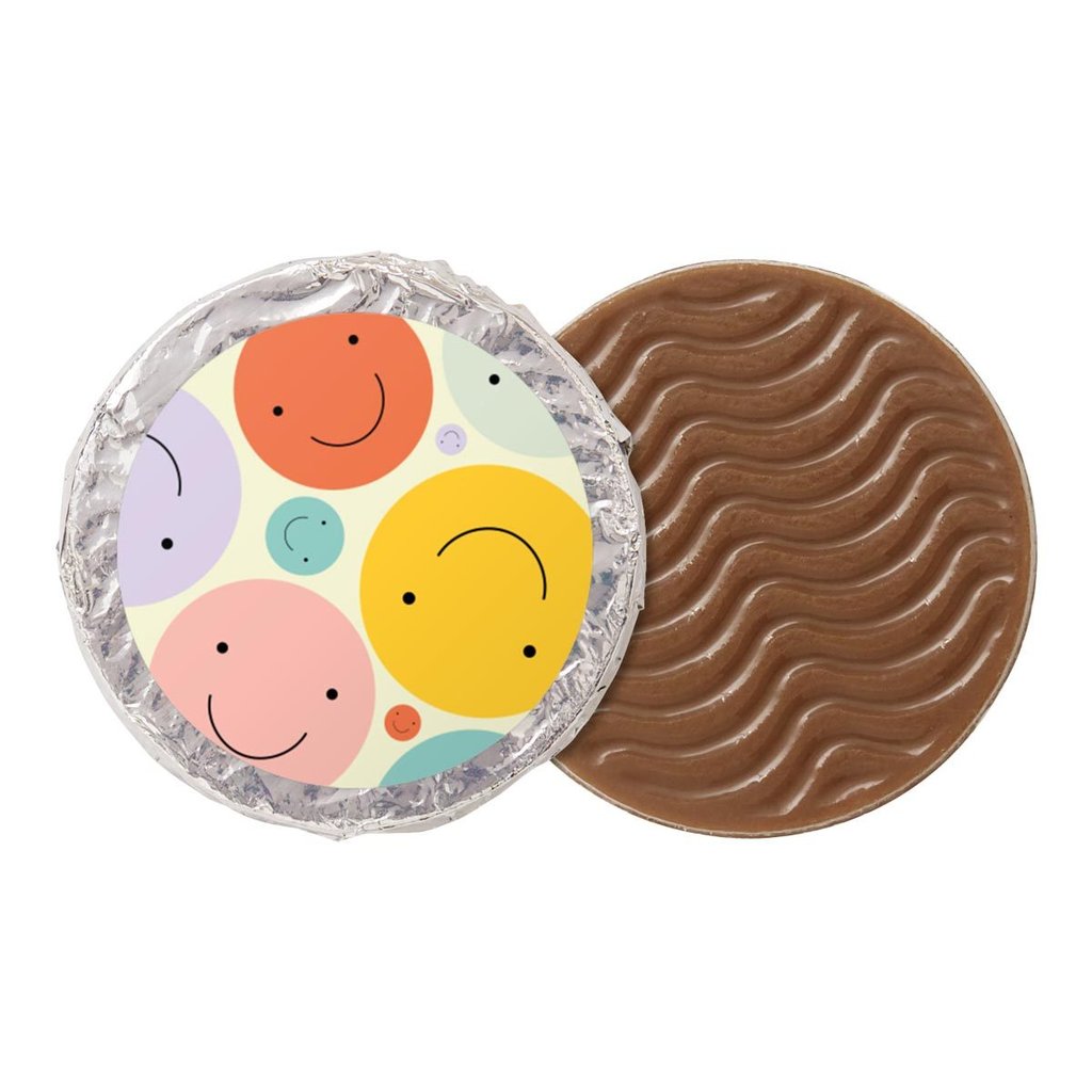 Piécettes en chocolat "Smiley"