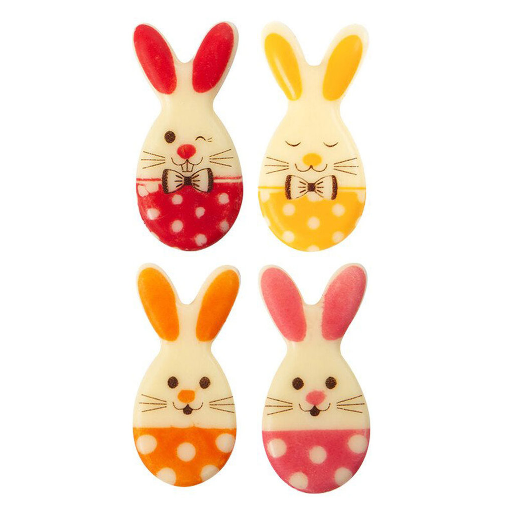 Décors variés en chocolat "Lapin"