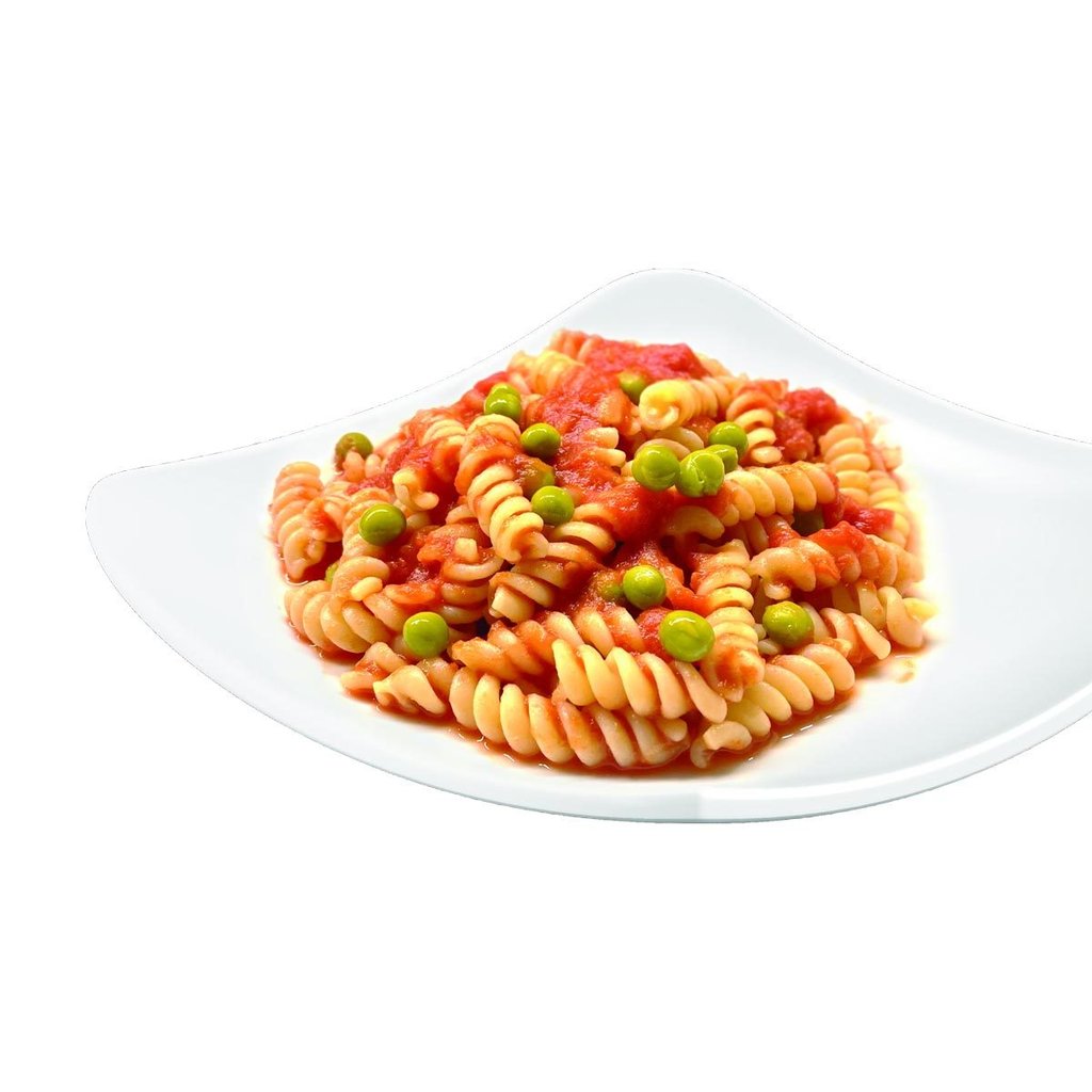 Plat prép. "Fusilli tomate/pet. pois",sans gluten
