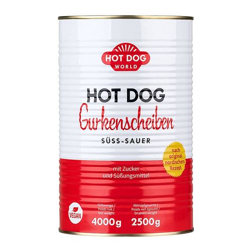 Rondelles de cornichons pour hot dog