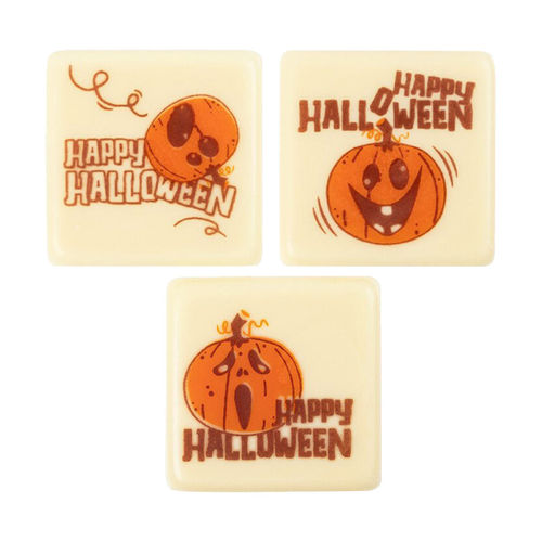 Décors en chocolat "Happy Halloween", assortis