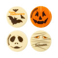 Asst décors en chocolat "Happy Halloween",Ø3,8 cm