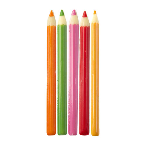 Décor en chocolat "Crayons de couleur"