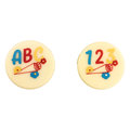 Décors en chocolat "123 et ABC"