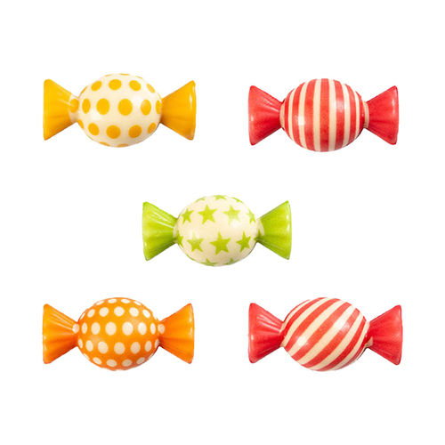 Décors de bonbons au chocolat, assortis