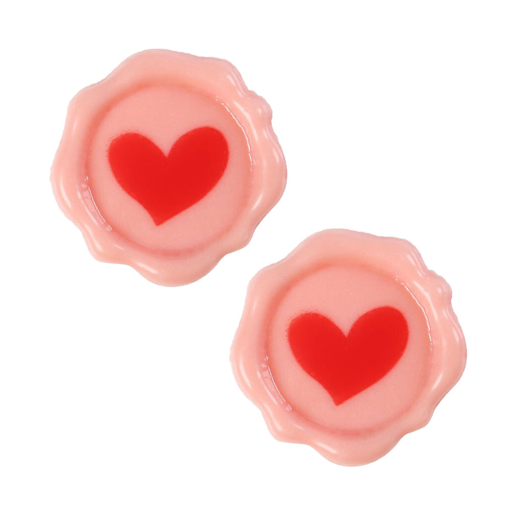 Décor en chocolat "Sceau avec coeur"