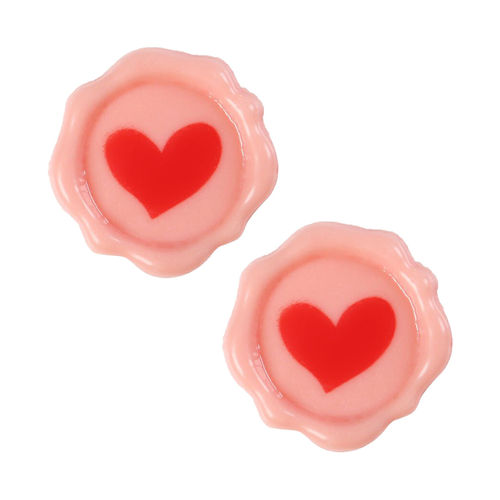 Décor en chocolat "Sceau avec coeur"