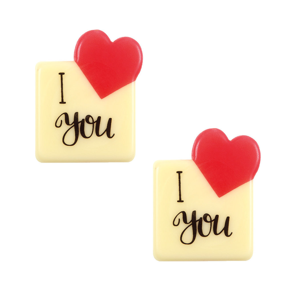 Décor en chocolat "I Love you"