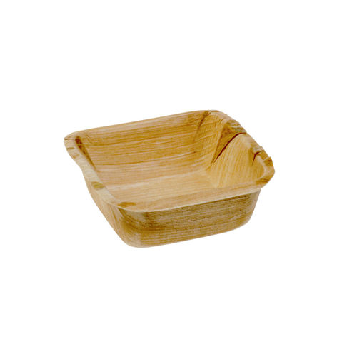Coupelle à dip en palmier, 7 x 7 x 2,5 cm