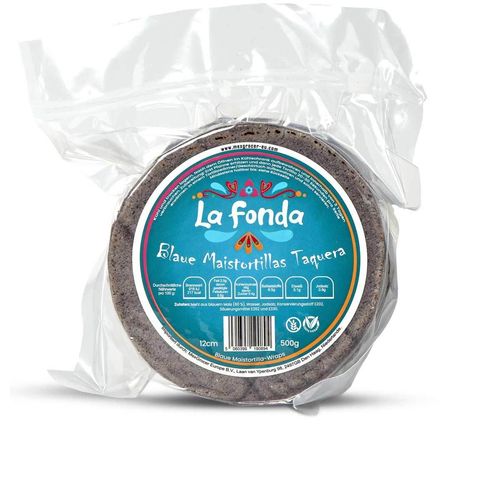 Tortilla de maïs, bleu, Ø 12 cm, 500 g