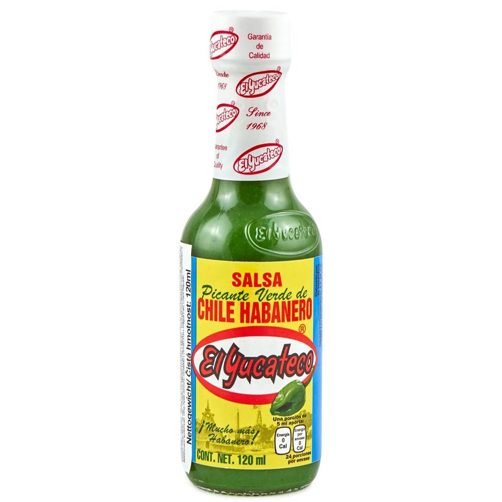 Sauce verte "Habanero El Yucateco", 120 ml