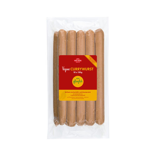 Saucisse au curry végane