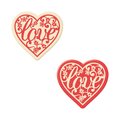 Décor coeur en chocolat "Love", 2 sortes