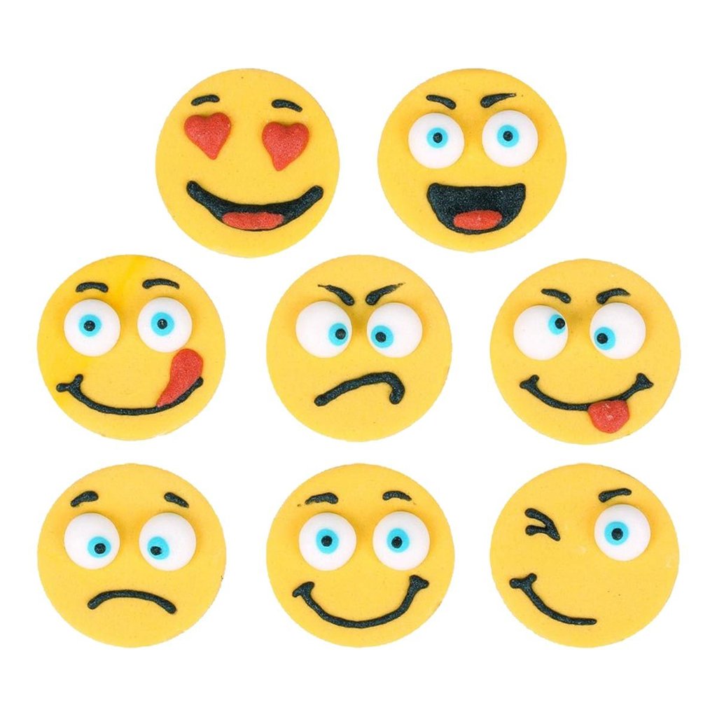 Décor en sucre "Emojis"