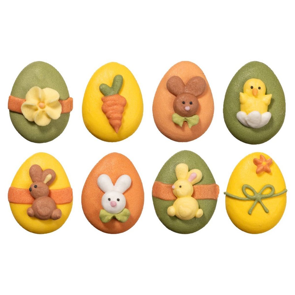 Décor en sucre "œufs de Pâques"