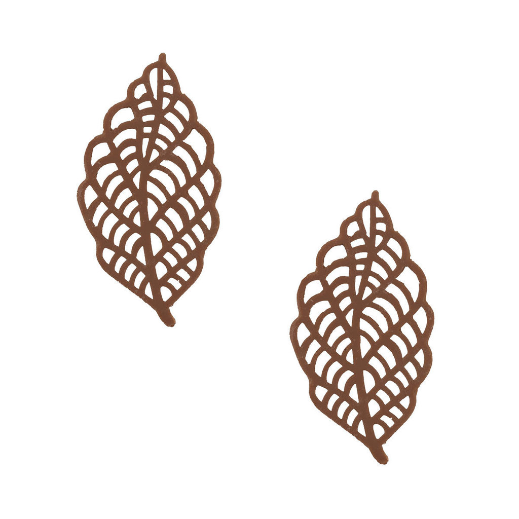 Décor en chocolat "Feuille filigrane", 2 sortes