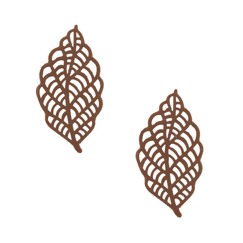 Décor en chocolat "Feuille filigrane", 2 sortes