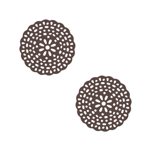 Décor en chocolat "Rond en filigrane"