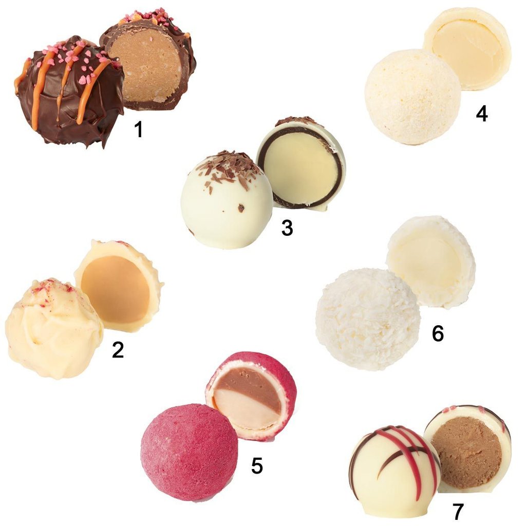 Assortiment de truffes d'été