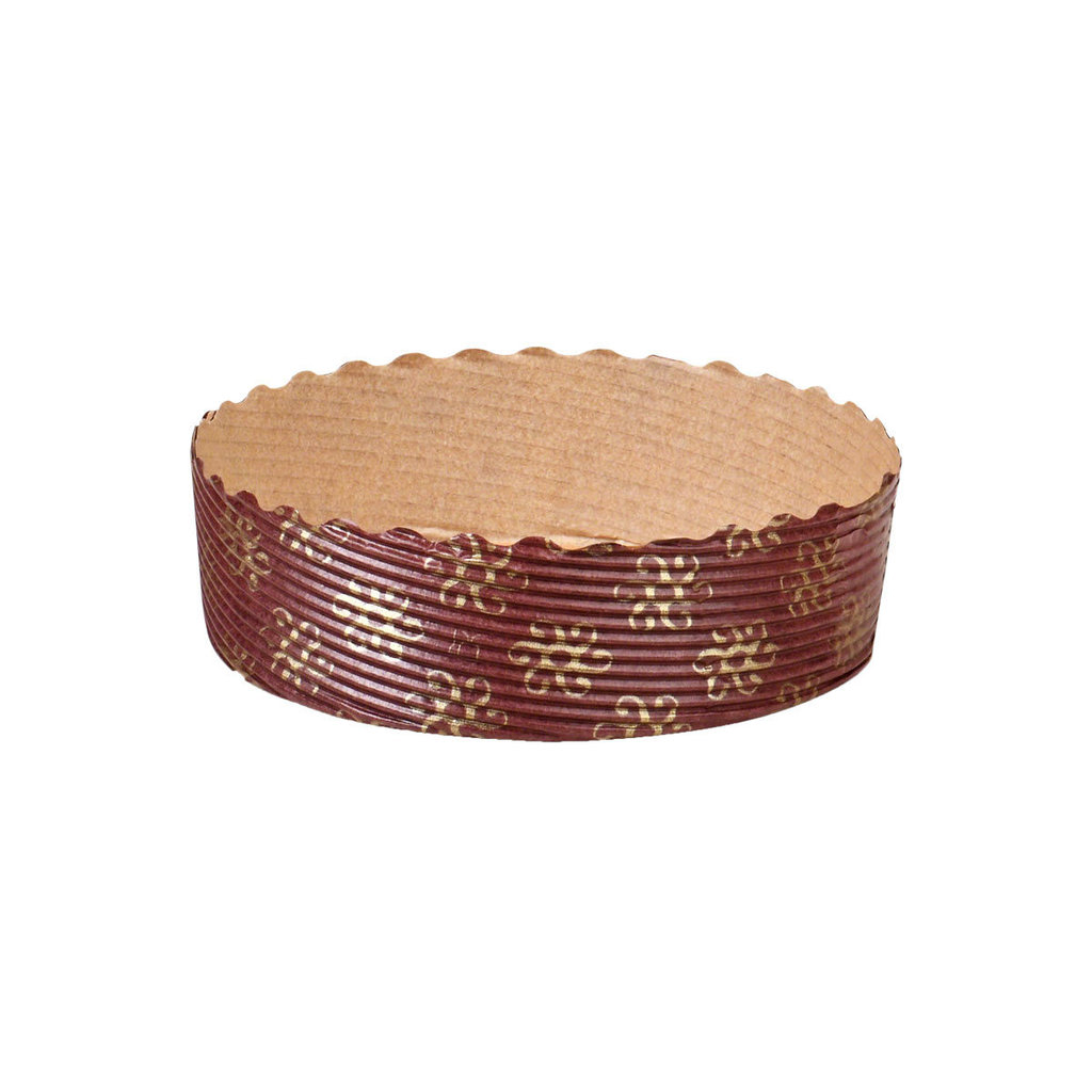 Moule en papier Ø 10 x h 3 cm, brun-doré