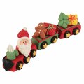 Décor en sucre 3D "Père Noël dans le train"