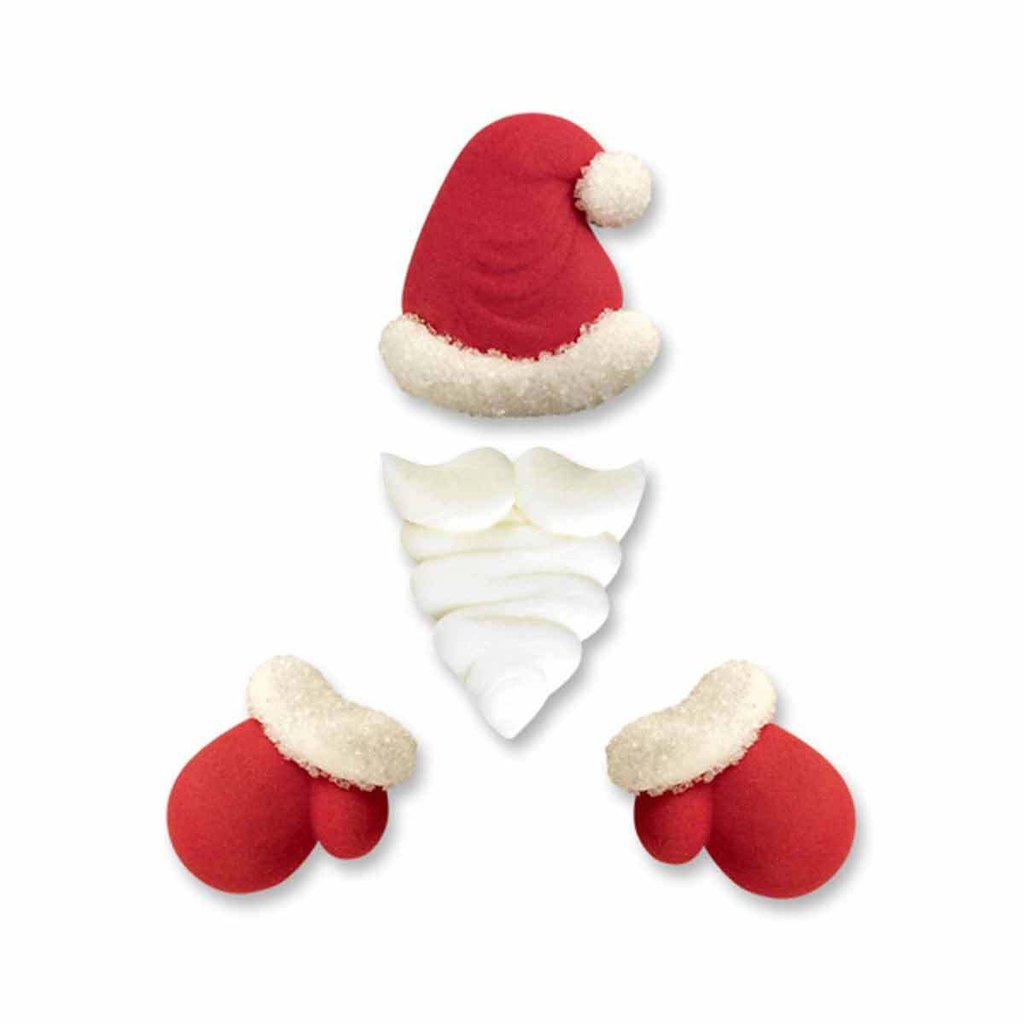 Set décor en sucre "Père Noël"