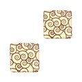 Carré en chocolat "Tourbillon", blanc