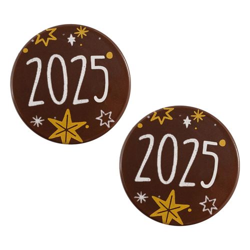 Décor "2024", chocolat noir