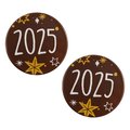 Décor "2024", chocolat noir