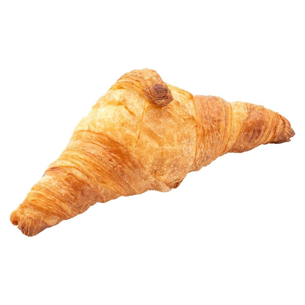 Croissant à la margarine et au beurre