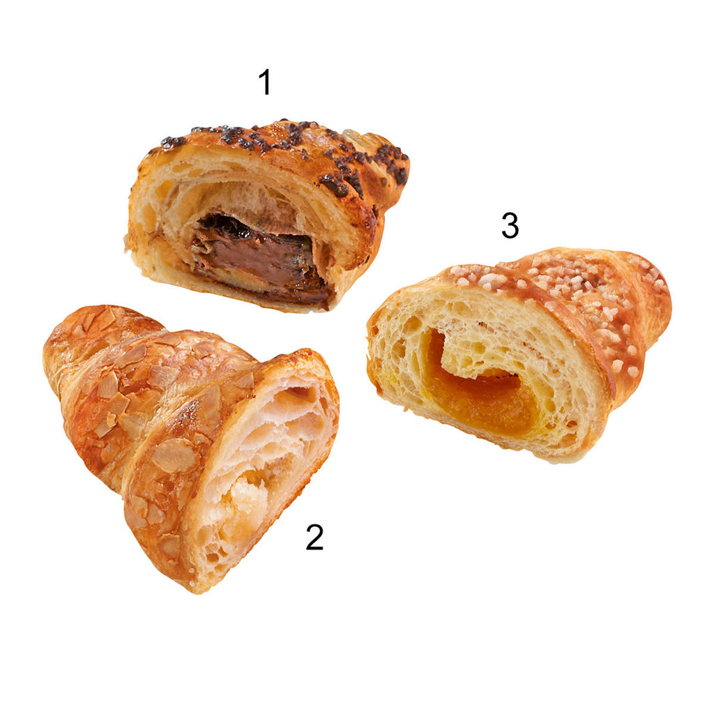 Assortiment mini-croissants, 3 sortes