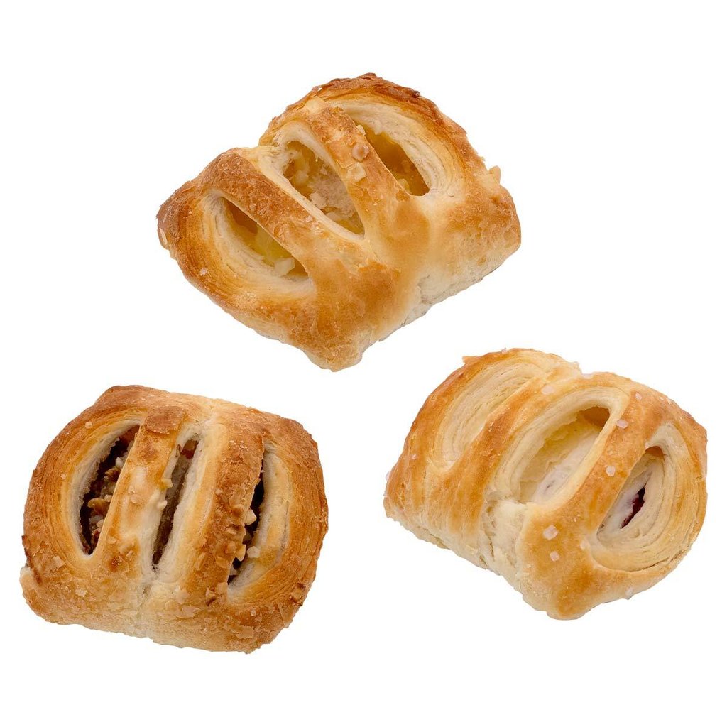 Assortiment mini-feuilletés aux fruits, 3 sortes