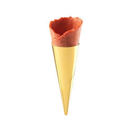 Mini-cône "Gold line", rouge