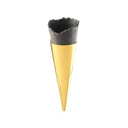 Mini-cône "Gold Line", noir