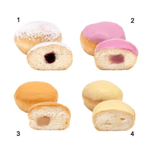 SG - Assort de minis beignets colorés fourrés