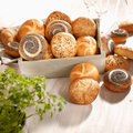 Assortiment petits pains marguerite, 4 sortes