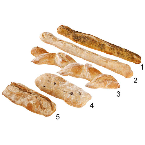 Assortiment de pains spéciaux, 5 sortes