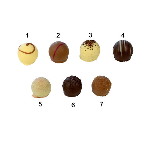 Assortiment de truffes, 7 sortes